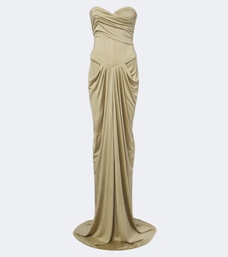 Draped gathered corset gown  | The New Arrivals Ilkyaz Ozel