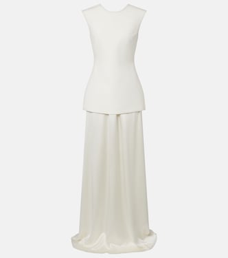 Robe aus einem Wollgemisch mit Seide | Róhe