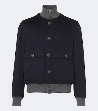 Virgin wool blouson jacket | Brunello Cucinelli