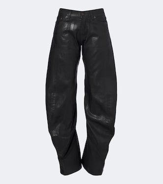 Coated barrel-leg jeans  | Acne Studios