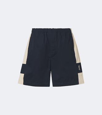 Cassandre cotton canvas shorts | Saint Laurent