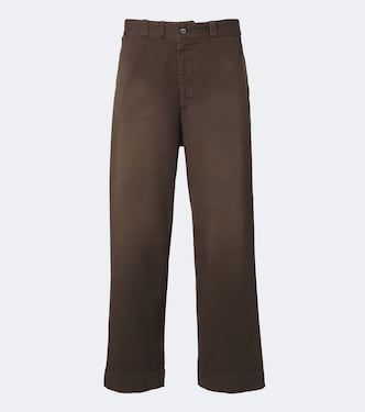 Cotton twill wide-leg pants | A.Presse