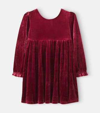 Gia bow-detail velvet dress | Konges Sløjd