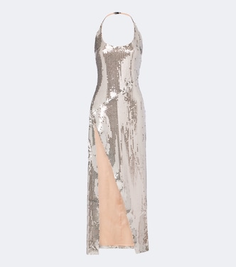 Sequined halterneck midi dress | The Attico