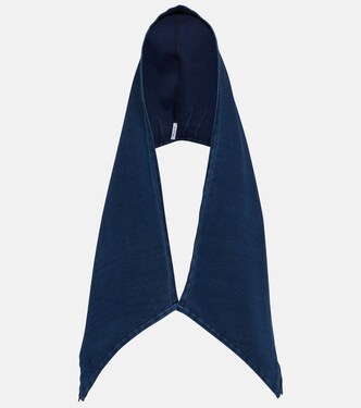 Cappuccio in maglia di jeans | Alaïa