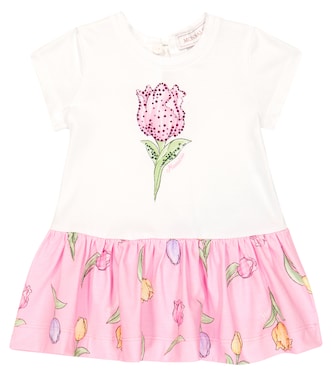 Baby Kleid aus einem Baumwollgemisch | Monnalisa