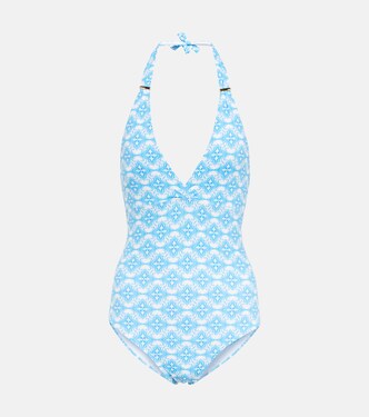Rimini printed halterneck swimsuit | Melissa Odabash