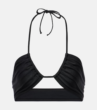 Chili ruched halterneck bikini top | Bananhot