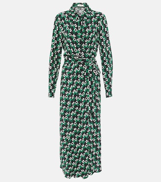 Tori printed crêpe wrap dress | Diane von Furstenberg