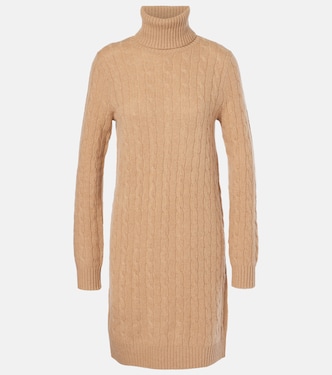 Cable-knit wool and cashmere midi dress | Polo Ralph Lauren