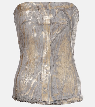 Denim bustier | Rick Owens