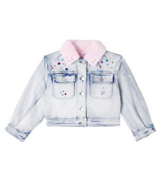 x Disney® embellished denim jacket | Monnalisa