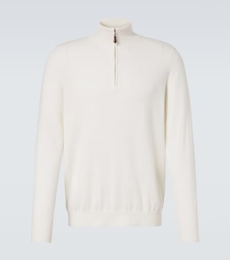 Mr Fenchurch cashmere half-zip sweater | Arch4