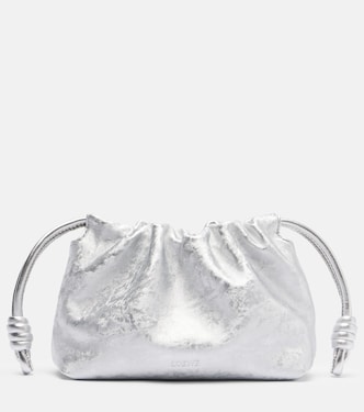 Clutch Flamenco Mini de piel metalizada | Loewe