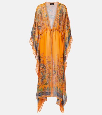 Embroidered semi-sheer beach cover-up | Etro