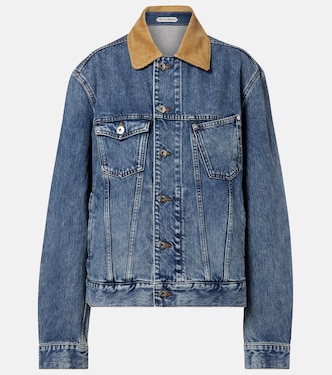 Corduroy-trimmed denim jacket | JW Anderson