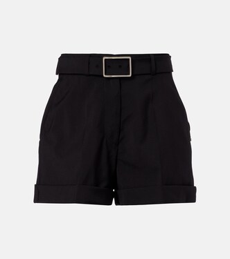 Ghiera belted virgin wool shorts | Sportmax