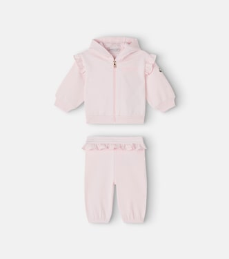 Baby fleece hoodie and sweatpants set | Moncler Enfant
