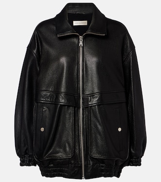 Beck leather bomber jacket | Nour Hammour