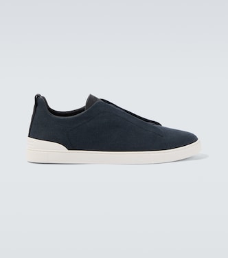 Triple Stitch canvas slip-on sneakers | Zegna