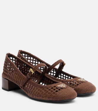  Mary Jane en crochet à talon | Prada