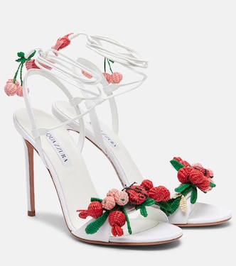 Botanica raffia slingback sandals | Aquazzura
