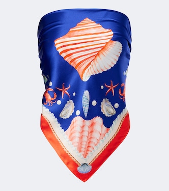 Alivia silk bandeau top | Retrofête