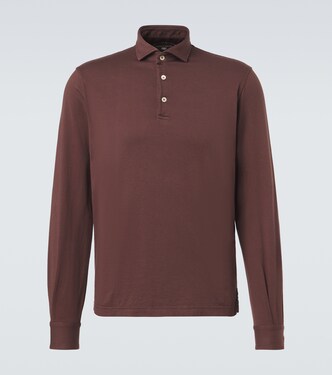 Cotton piqué polo shirt | Fedeli