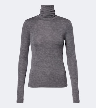 Wool jersey turtleneck top  | Róhe