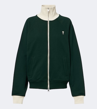 Ami de Coeur cotton jersey zip-up hoodie | Ami Paris