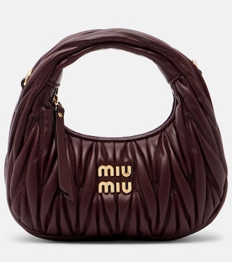 Borsa a mano Wander Mini in pelle matelassé | Miu Miu