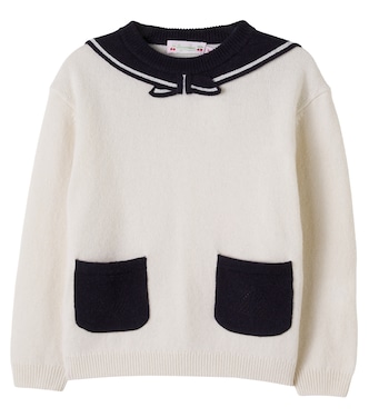 Mahini bow-detail wool sweater | Bonpoint