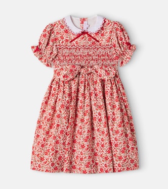 Gisela floral smocked cotton dress | La Coqueta