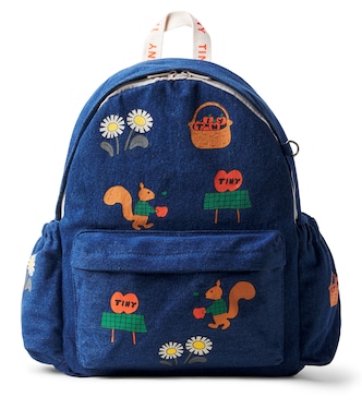 Bedruckter Rucksack Tiny Apples aus Denim | Tinycottons