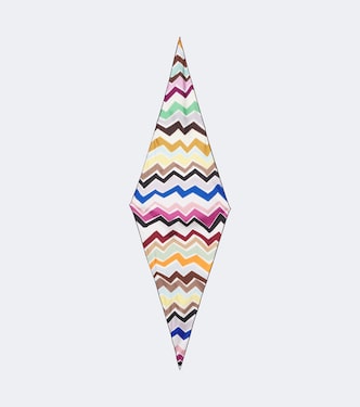 Zigzag silk twill scarf | Missoni