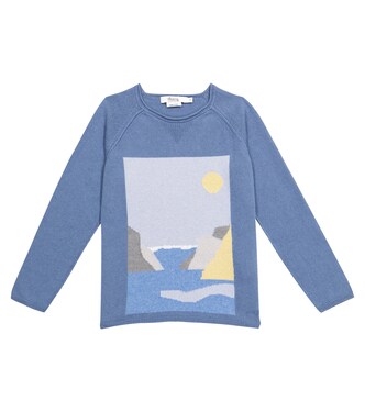Pull intarsia en cachemire et coton | Bonpoint