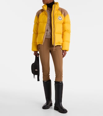 8 Moncler Palm Angels Kelsey down jacket in yellow - Moncler