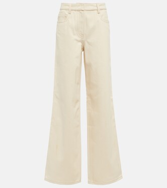 High-rise wide-leg jeans | Prada