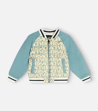 Veste bomber matelassée à logo | Versace Kids