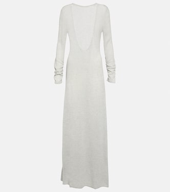 Robe longue en alpaga mélangé | Magda Butrym