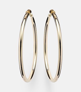 10kt gold-plated hoop earrings | Jennifer Fisher