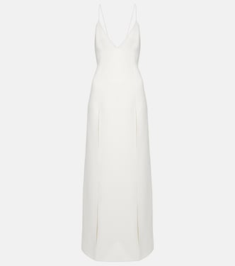 Robe longue Nonya en crêpe de satin | Khaite