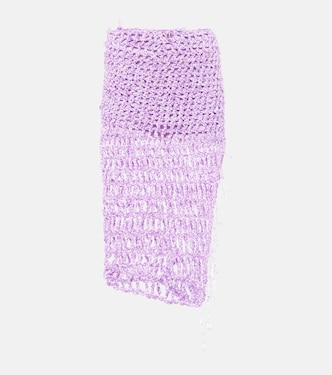 Beaded crochet midi skirt | Susan Fang