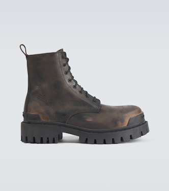 Strike leather boots | Balenciaga