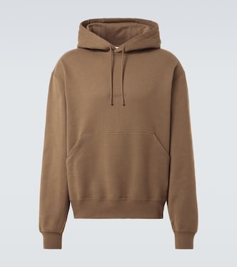 Logo embroidered cotton fleece hoodie | Saint Laurent