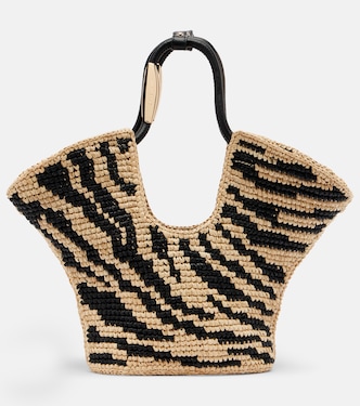 Goldentime raffia tote bag | Zimmermann