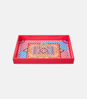 Carretto Siciliano wooden tray | Dolce&Gabbana Casa