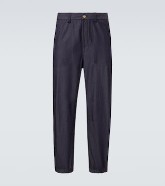 Wool-blend twill straight pants | Brunello Cucinelli