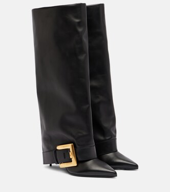 Anthem leather knee-high boots | Balmain