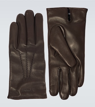 Cashmere-lined leather gloves | Giorgio Armani